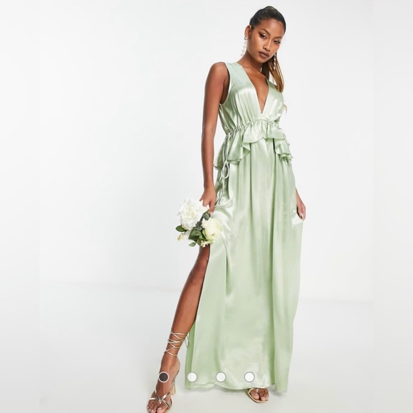Topshop Light Green Wedding Dress - Picture 1 of 6